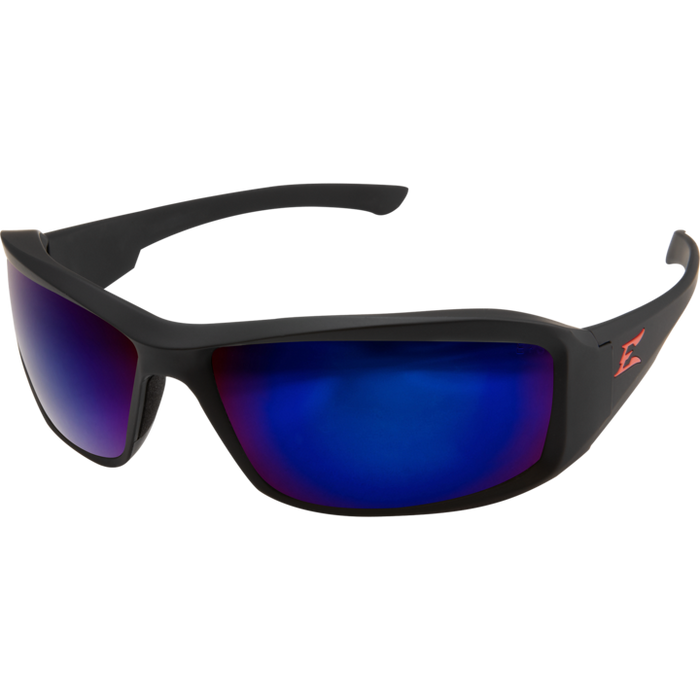 Edge Eyewear Brazeau Safety Glasses w/ Black Rubberized Frame - Ironworkergear
