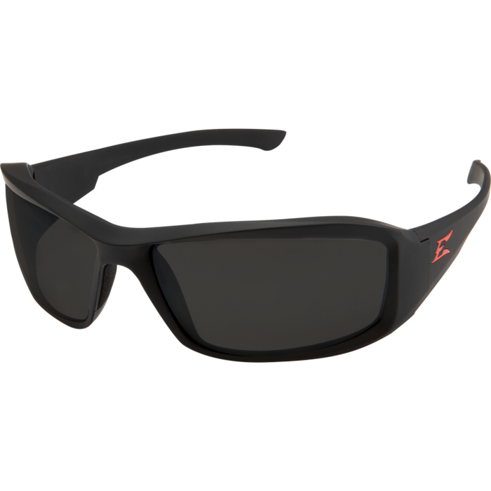 Edge Eyewear Brazeau Safety Glasses w/ Black Rubberized Frame - Ironworkergear