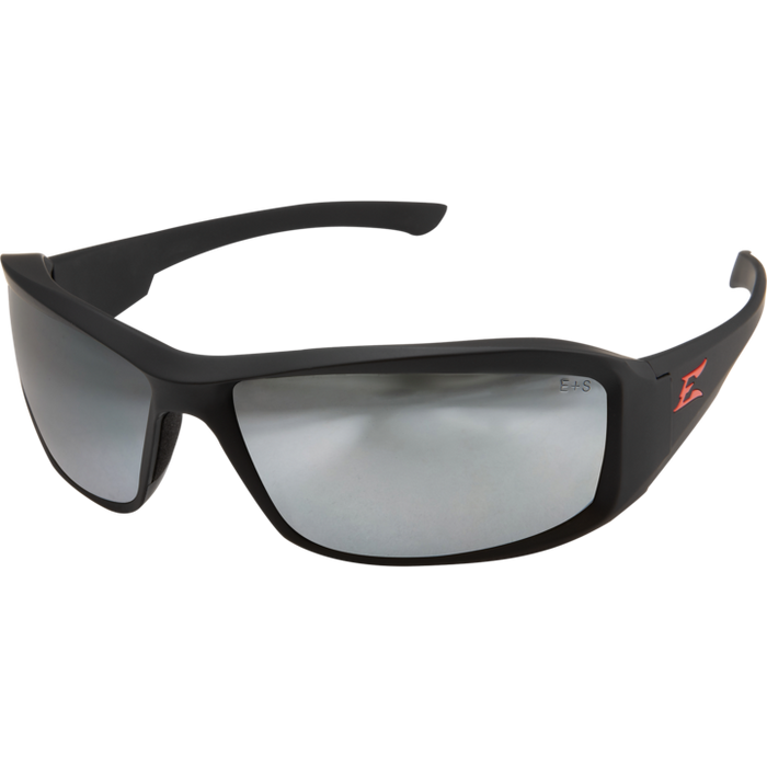 Edge Eyewear Brazeau Safety Glasses w/ Black Rubberized Frame - Ironworkergear