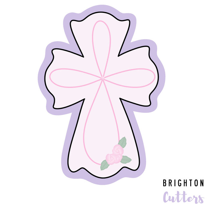 Elegant Cross Cookie Cutter