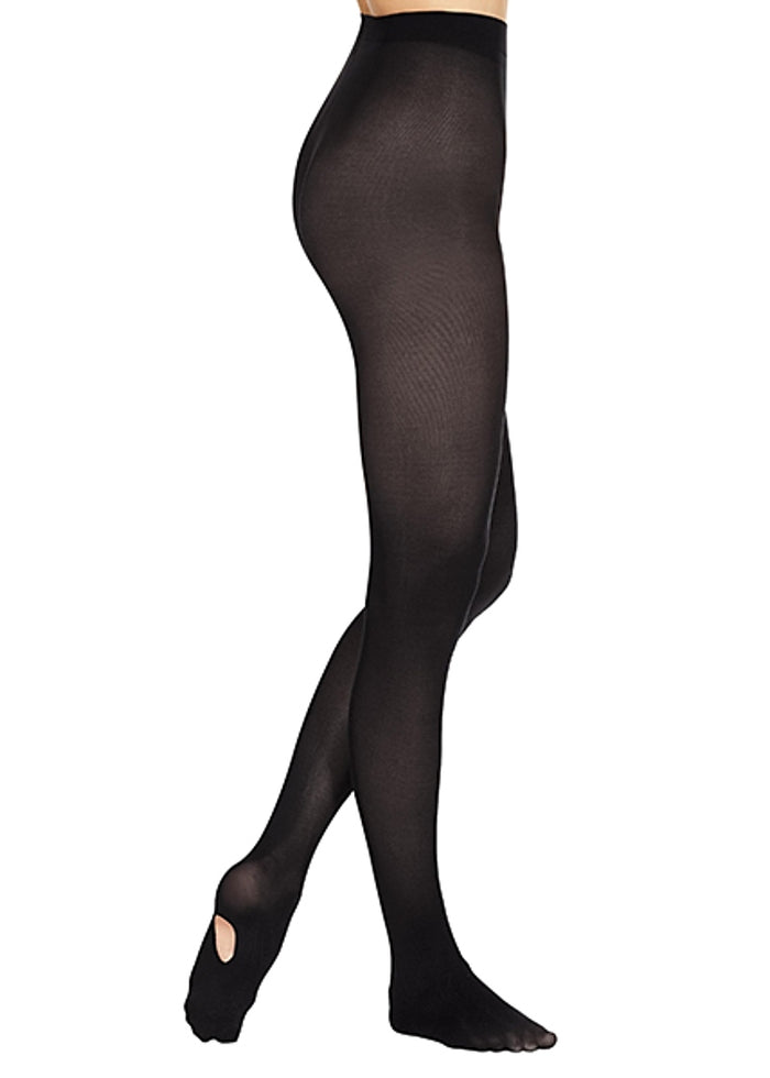 Eurotard 210 microfiber convertible tights in Black