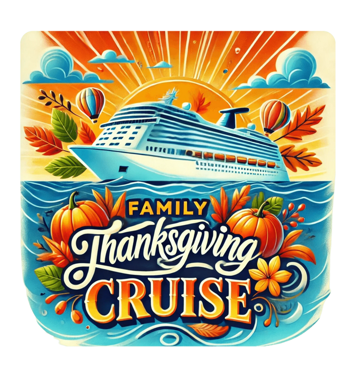 Family Thanksgiving Cruise - Ladies' V-Neck T-Shirt - Personalizable - Whippie's