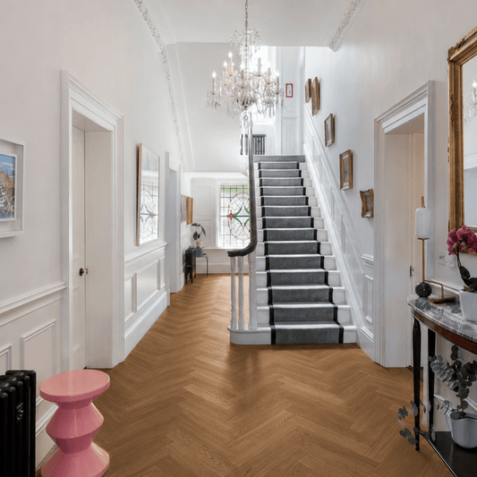 Fika Fumed Oak Herringbone (Engineered Flooring) - Wood Floor Store