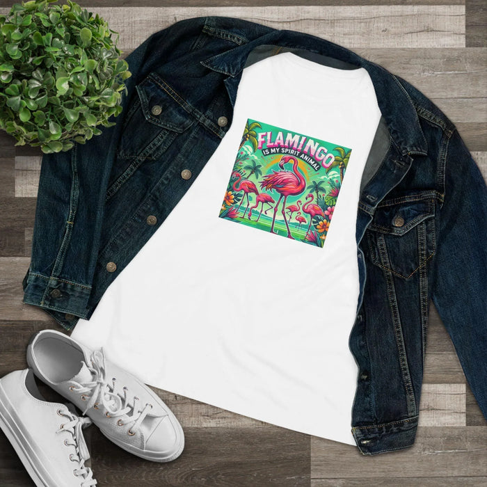Flamingo is My Spirit Animal - Women's Softstyle Tee - Whippie's