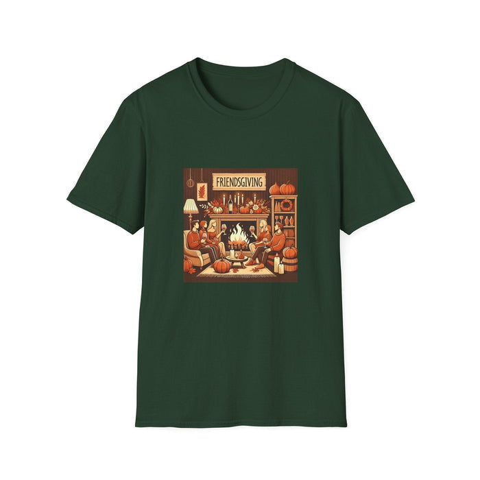 Friendsgiving Vibes - Gather & Give Thanks! 🍷🍂 Unisex T-Shirt - Whippie's