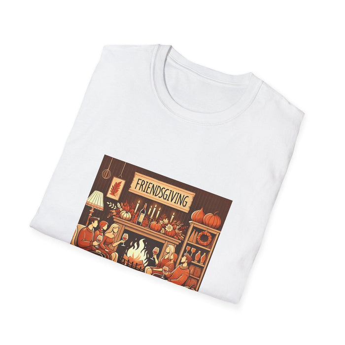 Friendsgiving Vibes - Gather & Give Thanks! 🍷🍂 Unisex T-Shirt - Whippie's