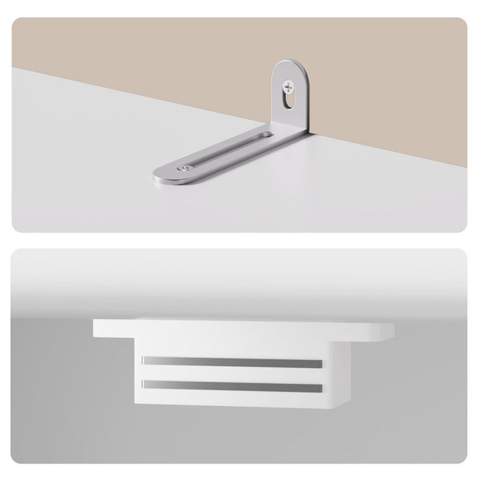 Garde-manger de cuisine moderne Orys 70,8 po, couleur blanche