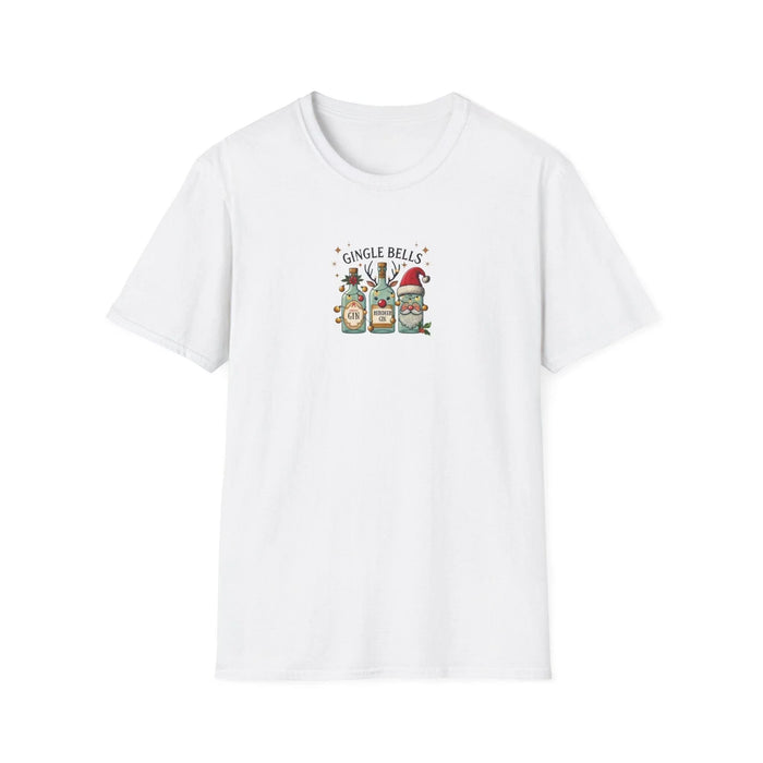 Gingle Bells, Gin All the Way! 🎄🎅🍸 - Unisex Softstyle T-shirt - Whippie's