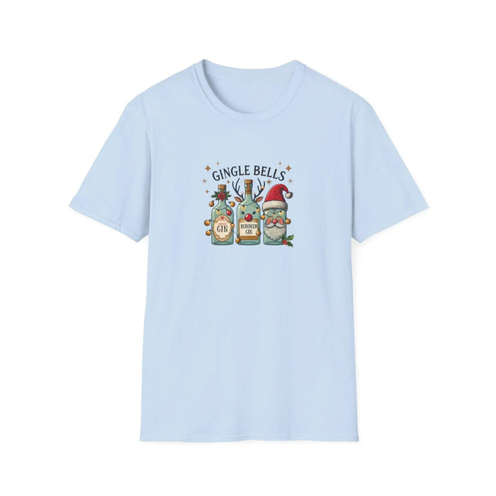 Gingle Bells, Gin All the Way! 🎄🎅🍸 - Unisex Softstyle T-shirt - Whippie's