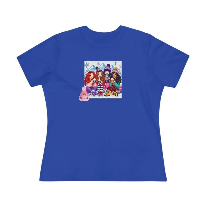 Girls Weekend Cheers to Cocoa, Friendship, and Snowy Shenanigans! - Women's Softstyle Tee - Whippie's