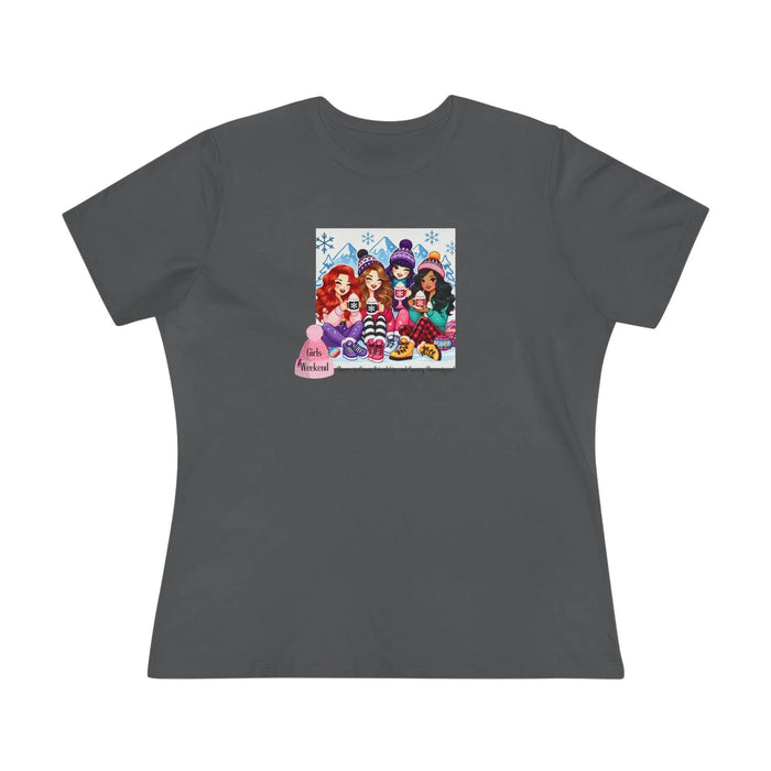 Girls Weekend Cheers to Cocoa, Friendship, and Snowy Shenanigans! - Women's Softstyle Tee - Whippie's