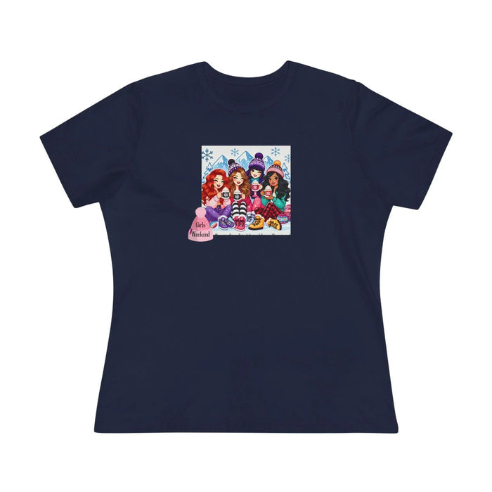 Girls Weekend Cheers to Cocoa, Friendship, and Snowy Shenanigans! - Women's Softstyle Tee - Whippie's