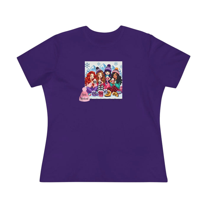 Girls Weekend Cheers to Cocoa, Friendship, and Snowy Shenanigans! - Women's Softstyle Tee - Whippie's