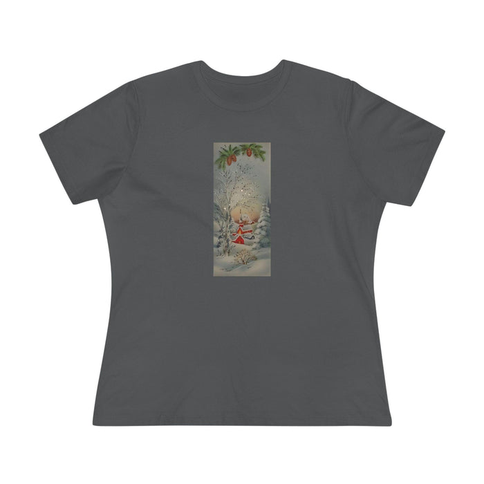 Glittery Winter Village Tee - Sparkle This Season! ✨🎄 Women's Softstyle Tee - Whippie's