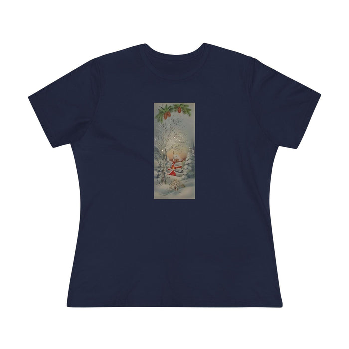 Glittery Winter Village Tee - Sparkle This Season! ✨🎄 Women's Softstyle Tee - Whippie's