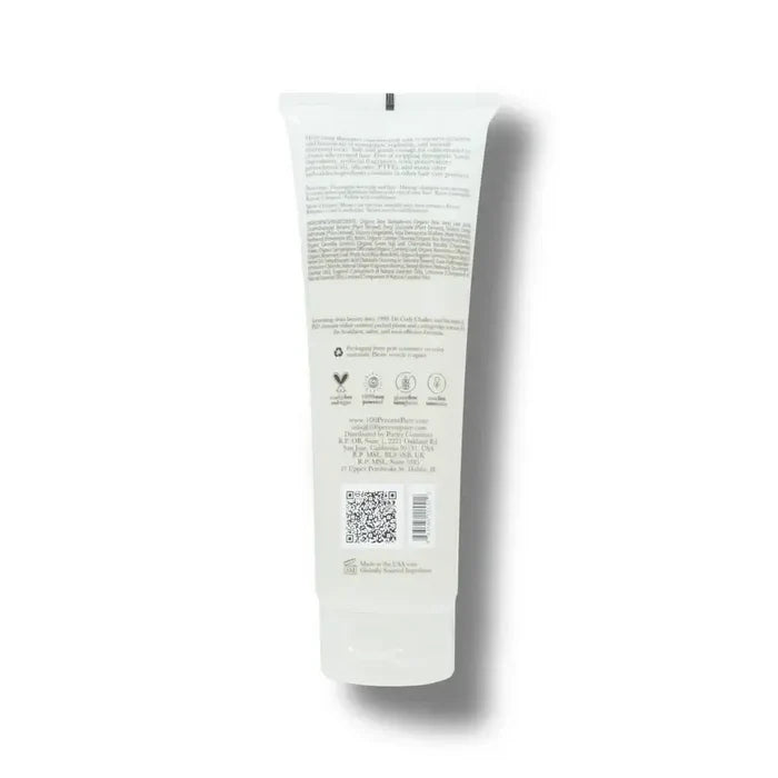 Glossy Locks Repair Shampoo back view tube with details for restoring hair strength and softness