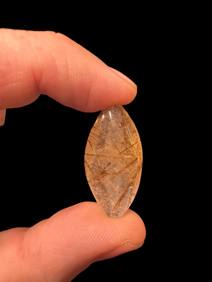 Golden Rutilated Quartz marquis palm stone – 5–10 grams, Raven’s Cauldron, 6 N Sandusky St, Delaware, OH 43015