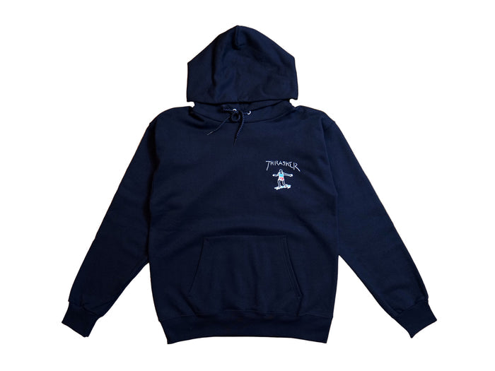 Gonz Mini Logo Hooded Fleece - Black