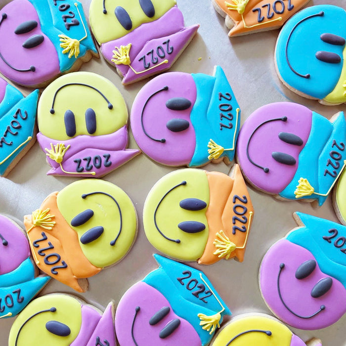 Grad Smiley Face Cookie Cutter