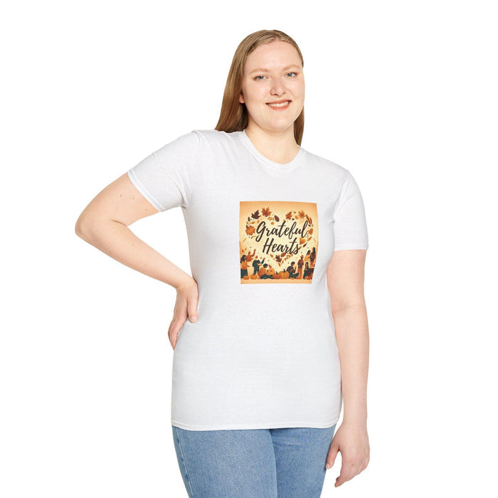 Grateful Heart - Celebrating Community & Gratitude 🍂❤️ - Unisex T-Shirt - Whippie's
