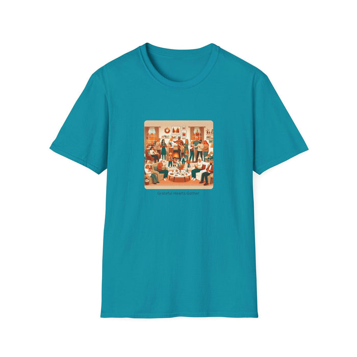 Grateful Hearts Gather - Celebrating Family and Friends 🧡💛🤎 Unisex T-Shirt - Whippie's