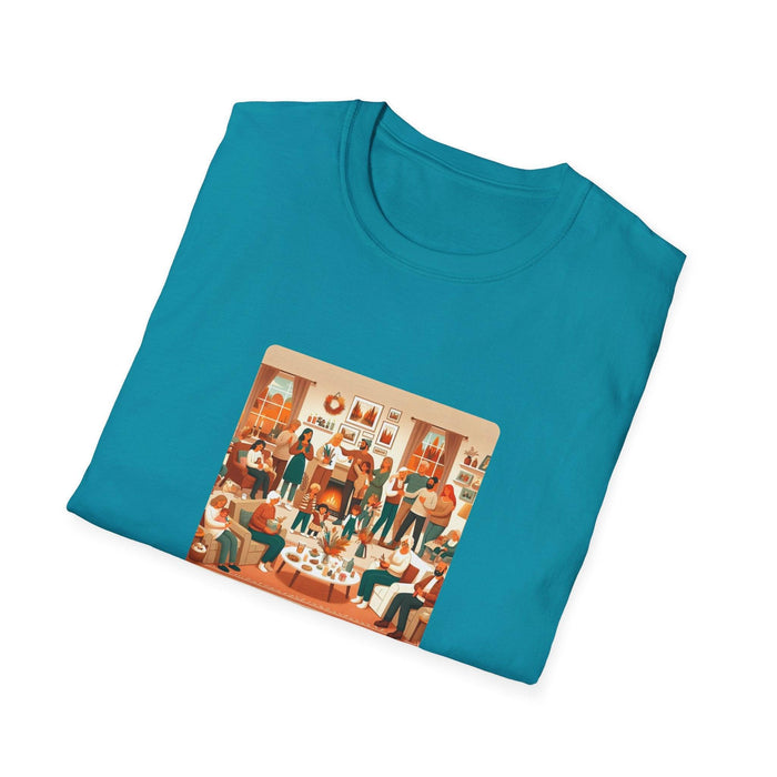 Grateful Hearts Gather - Celebrating Family and Friends 🧡💛🤎 Unisex T-Shirt - Whippie's