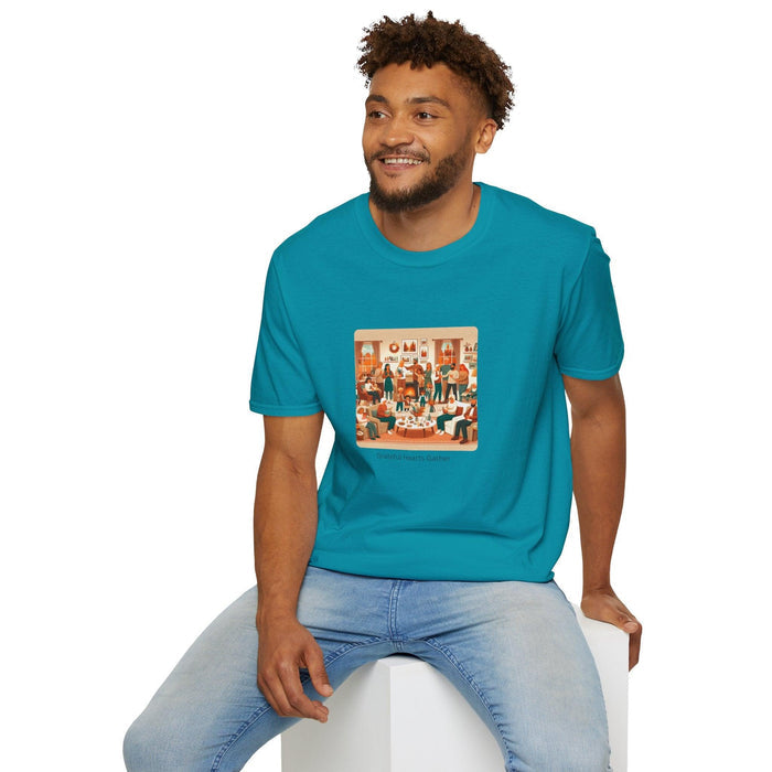 Grateful Hearts Gather - Celebrating Family and Friends 🧡💛🤎 Unisex T-Shirt - Whippie's