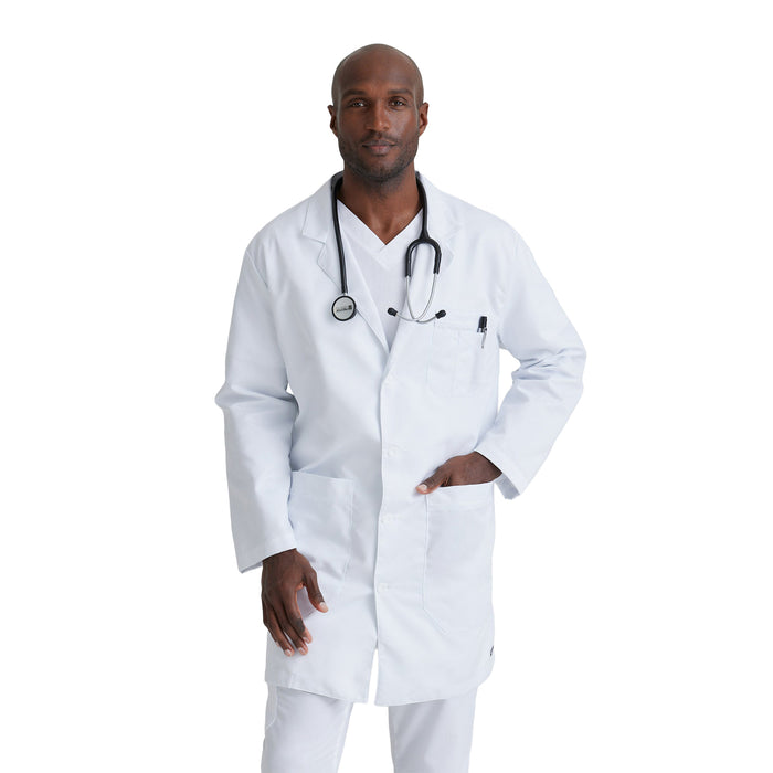 Grey's Anatomy Men's Noah Lab Coat Jackets & Coats Grey`s Anatomy White 32 Reg