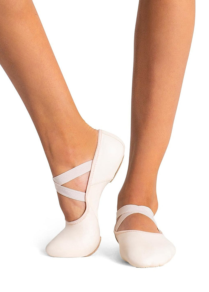 Hanami Split-Sole Leather Ballet Shoe (Light Pink)