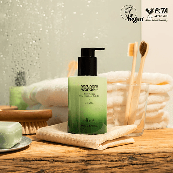 [Haruharu Wonder] Black Bamboo Daily Smoothing Body Oil 200ml - Ballagrio