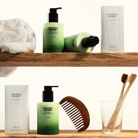 [Haruharu Wonder] Black Bamboo Daily Smoothing Body Oil 200ml - Ballagrio