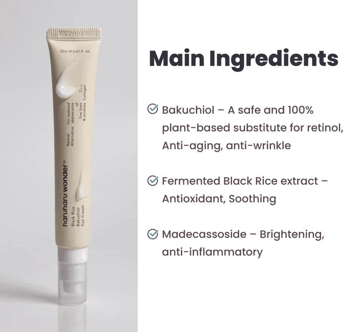 [Haruharu Wonder] Black Rice Bakuchiol Eye Cream 20ml - Ballagrio