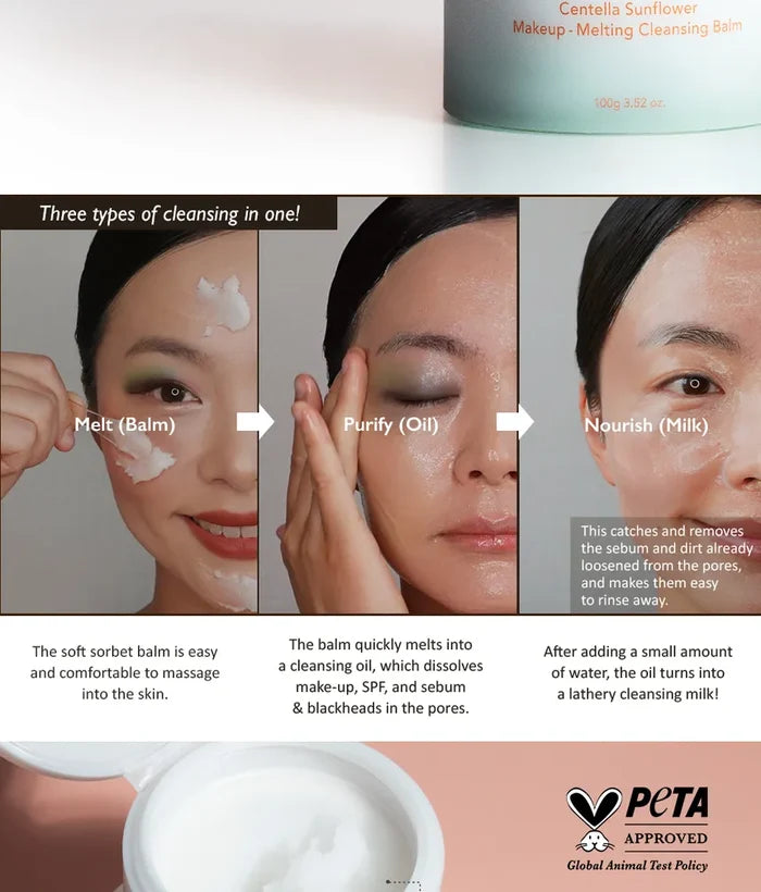 Haruharu wonder Centella Sunflower Makeup Melting Cleansing Balm 100g