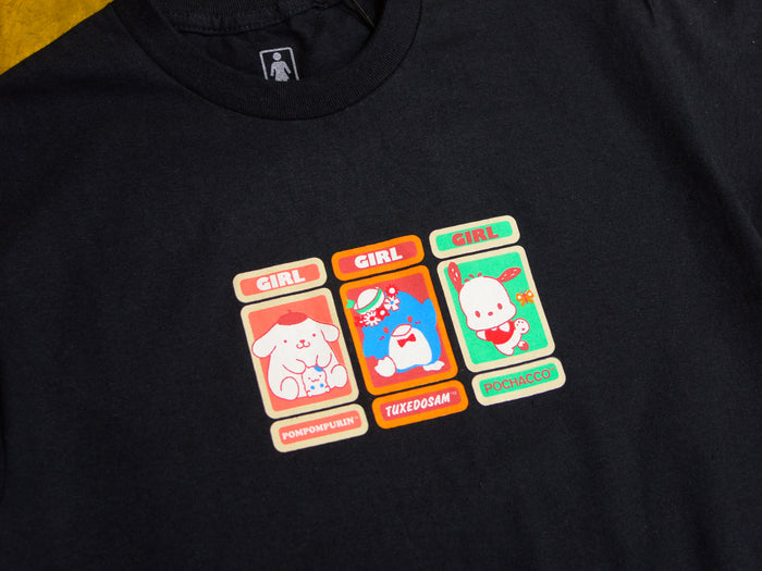 Hello Kitty Triple Kitty T-Shirt - Black