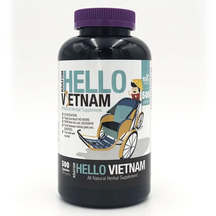 HELLO VIETNAM BUMBLE BEE KRATOM CAPSULES | 500 CAPSULES