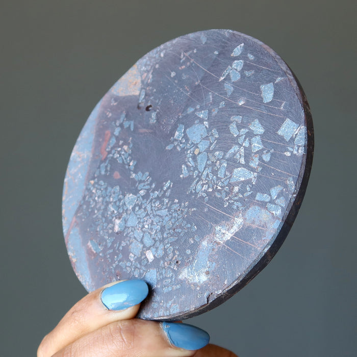 bottom of hematite coaster