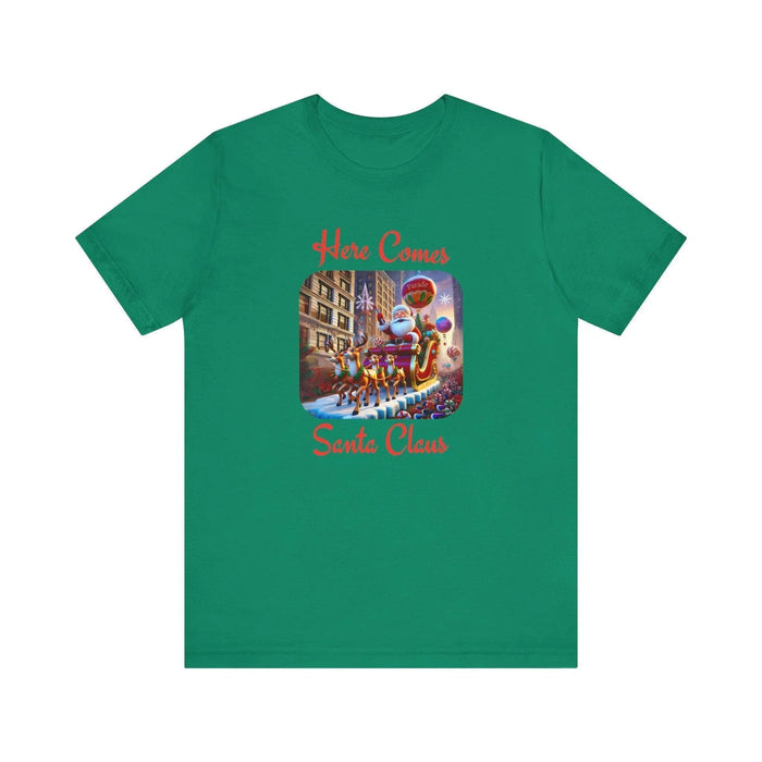 🎅 Here Comes Santa Claus 🎄 Unisex Jersey Tee ✨ - Whippie's