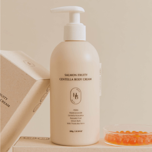 [HEVE BLUE] Salmon Fruity Centella Body Cream 300g - Ballagrio