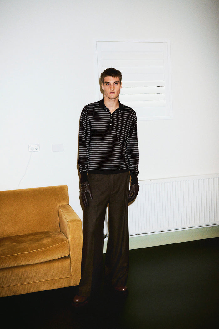 high gauge wool KNIT shirt