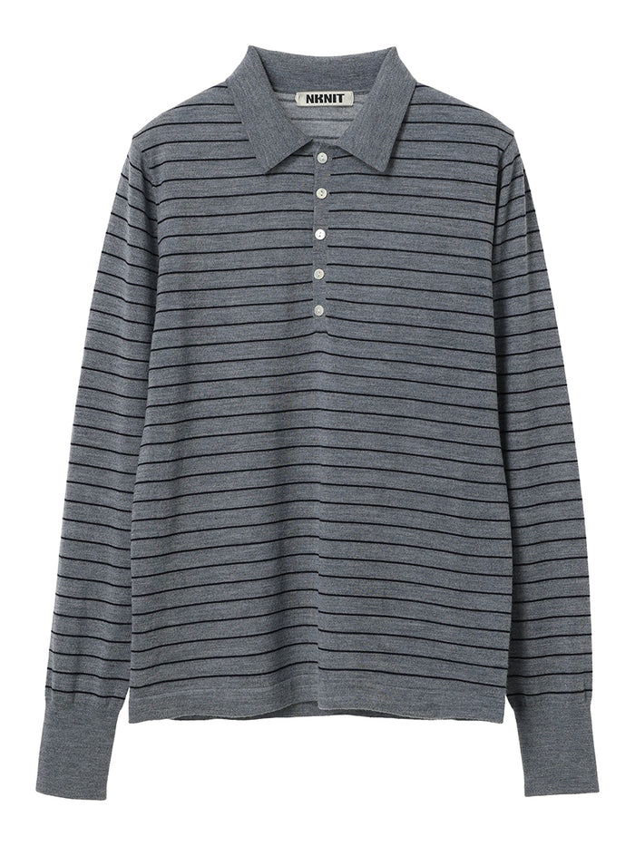 high gauge wool KNIT shirt