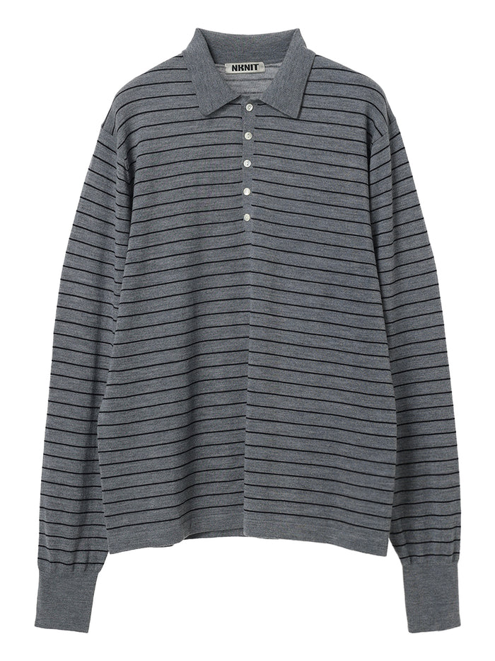 high gauge wool KNIT shirt