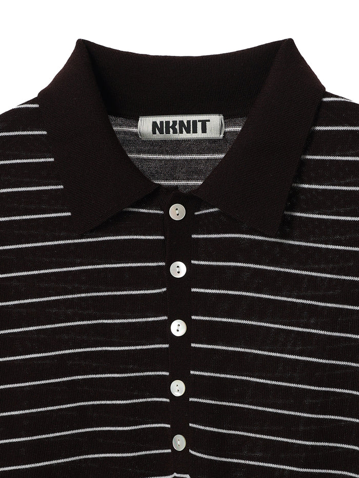 high gauge wool KNIT shirt