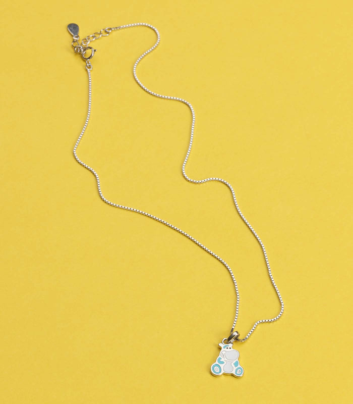 Hippo Necklace (Silver)