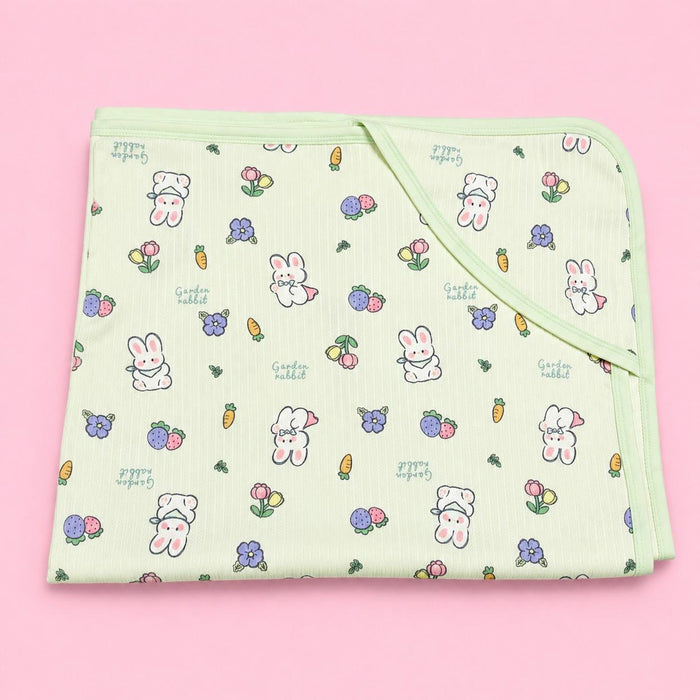 Hooded Baby Towel | Green Rabbit