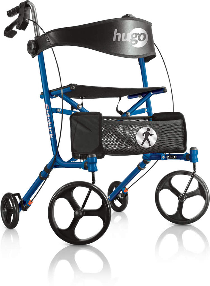 Hugo® Sidekick™ Side-Folding Rolling Walker with a Seat