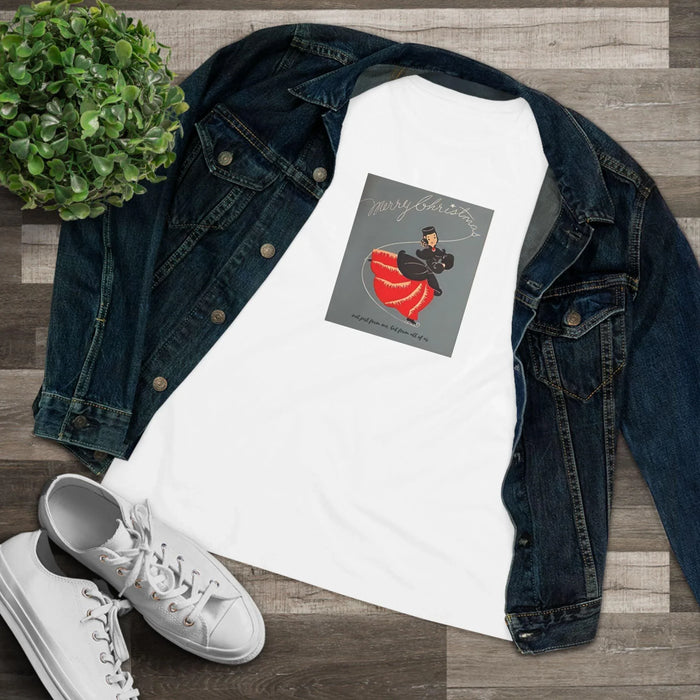 Ice Skating - Merry Christmas - Women's Softstyle Tee - Whippie's