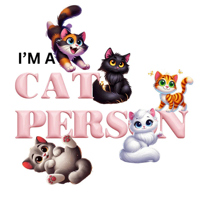 🐱 I'm a Cat Person 🐈 Unisex Jersey Tee ❤️ Show your purr-sonality! - Whippie's