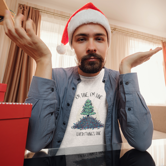 I'm Fine Christmas Stress Funny Christmas Shirt