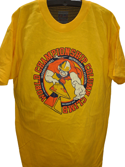 2019 International Ironworker's Festival World Championship Column Climb T-Shirt - Ironworkergear