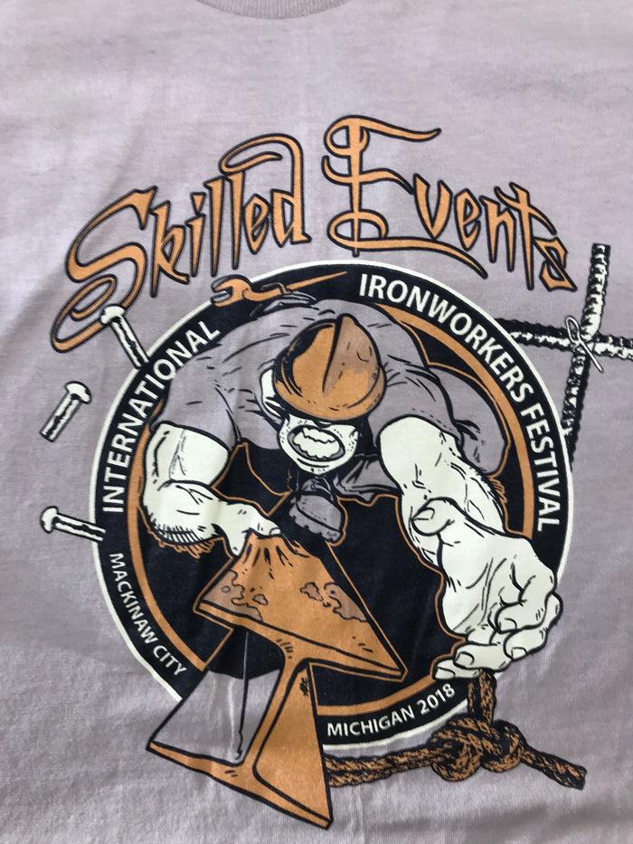 International Ironworker's Festival World Championship Column Climb T-Shirt - Ironworkergear